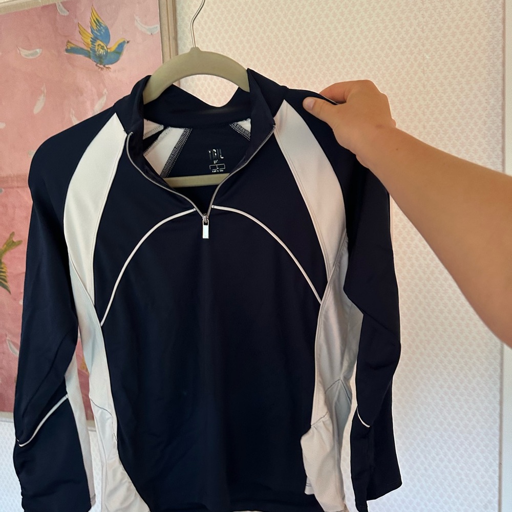 Tail Women's Navy and White Top